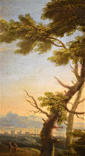 Paysage arcadien avec Nativitè